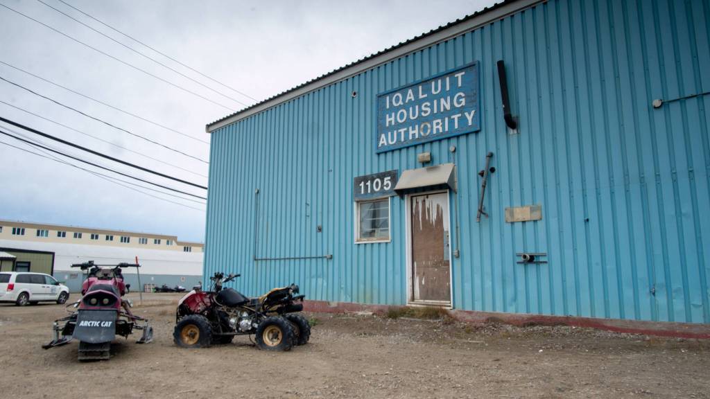 The old Iqaluit Housing Authority building abandoned and damaged. Employees at the housing authority will vote on a new contract during the week of Feb. 23. NNSL file photo